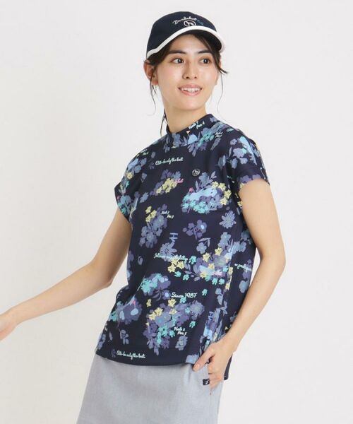 adabat / アダバット カットソー | UVカット/吸水速乾 フラワープリントモックネックT | 詳細23