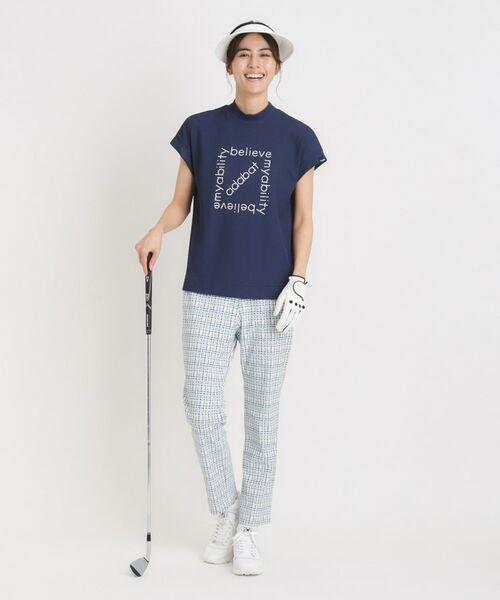 adabat / アダバット ショート・ハーフ・半端丈パンツ | UVカット カラー千鳥アンクルパンツ | 詳細4