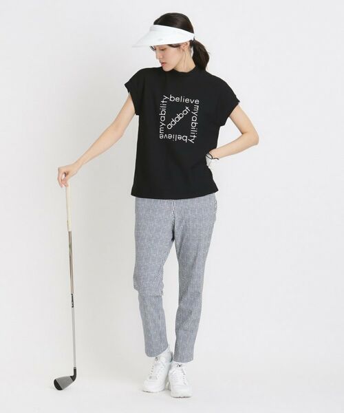 adabat / アダバット ショート・ハーフ・半端丈パンツ | UVカット カラー千鳥アンクルパンツ | 詳細8