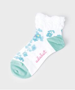 adabat / アダバット ソックス | フラワーフレンチショートソックス