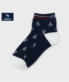 adabat / アダバット ソックス | 【新レーベル ADABAT NAVY】フルールドリスショートソックス