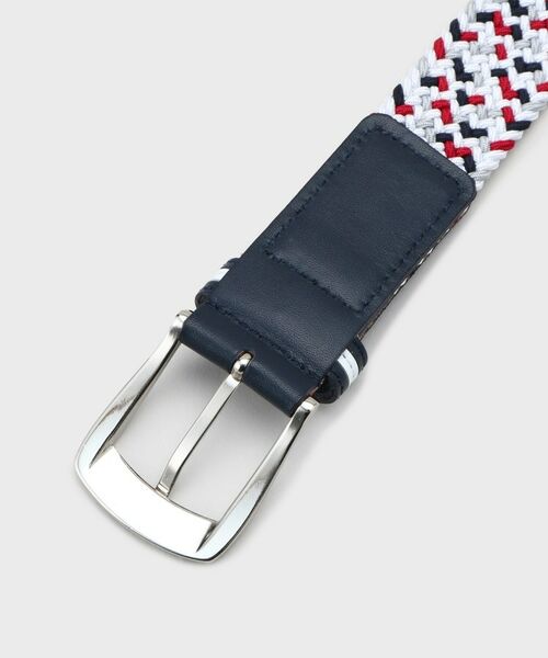 adabat / アダバット ベルト・サスペンダー | 【新レーベル ADABAT NAVY】トリコロールメッシュベルト | 詳細4