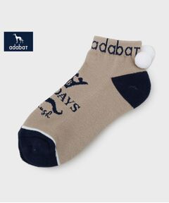 adabat / アダバット ソックス | 【新レーベル ADABAT NAVY】ボンボンベリーショートソックス