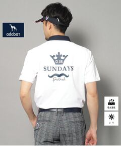 adabat / アダバット ポロシャツ | 【新レーベル ADABAT NAVY】UVカット/吸水速乾 ドライカノコバイカラーポロシャツ