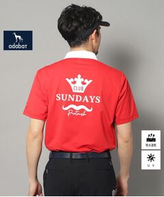adabat / アダバット ポロシャツ | 【新レーベル ADABAT NAVY】UVカット/吸水速乾 ドライカノコバイカラーポロシャツ