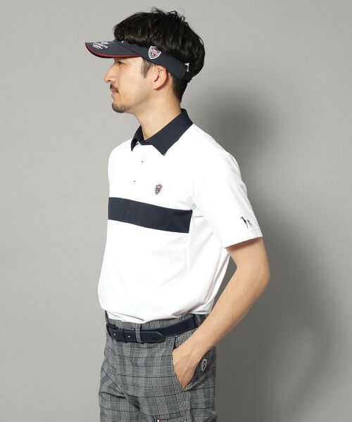 adabat / アダバット ポロシャツ | 【新レーベル ADABAT NAVY】UVカット/吸水速乾 ドライカノコバイカラーポロシャツ | 詳細1