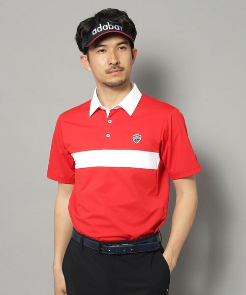 adabat / アダバット ポロシャツ | 【新レーベル ADABAT NAVY】UVカット/吸水速乾 ドライカノコバイカラーポロシャツ | 詳細10