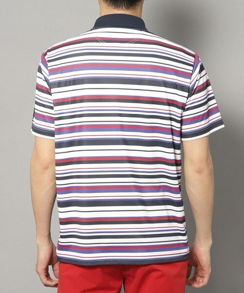 adabat / アダバット ポロシャツ | 【新レーベル ADABAT NAVY】吸水速乾/接触冷感 クールタッチマルチボーダーポロシャツ | 詳細11