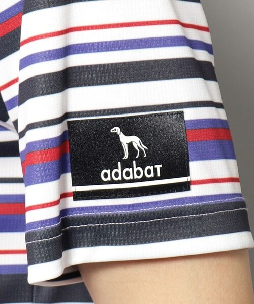 adabat / アダバット ポロシャツ | 【新レーベル ADABAT NAVY】吸水速乾/接触冷感 クールタッチマルチボーダーポロシャツ | 詳細14