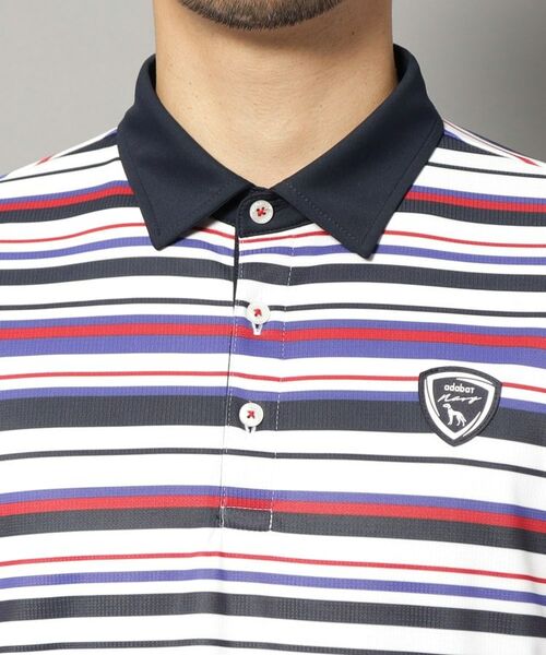 adabat / アダバット ポロシャツ | 【新レーベル ADABAT NAVY】吸水速乾/接触冷感 クールタッチマルチボーダーポロシャツ | 詳細19