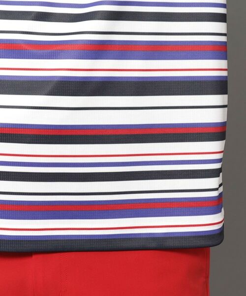 adabat / アダバット ポロシャツ | 【新レーベル ADABAT NAVY】吸水速乾/接触冷感 クールタッチマルチボーダーポロシャツ | 詳細22