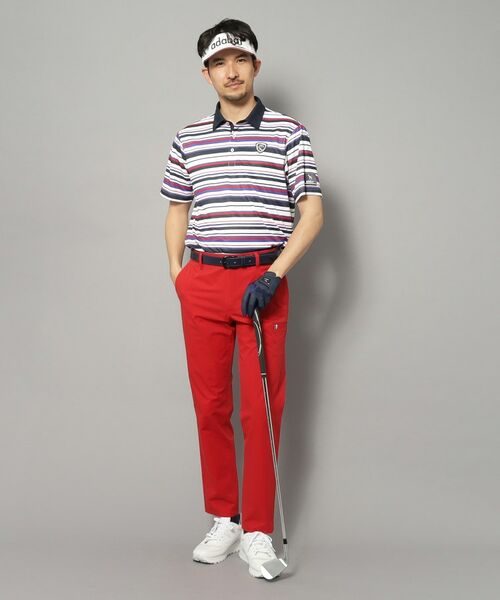 adabat / アダバット ポロシャツ | 【新レーベル ADABAT NAVY】吸水速乾/接触冷感 クールタッチマルチボーダーポロシャツ | 詳細6