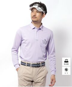 adabat / アダバット ポロシャツ | UVカット/吸水速乾 ポケットエンブロイ長袖ポロシャツ