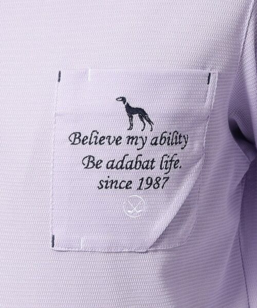 adabat / アダバット ポロシャツ | UVカット/吸水速乾 ポケットエンブロイ長袖ポロシャツ | 詳細10