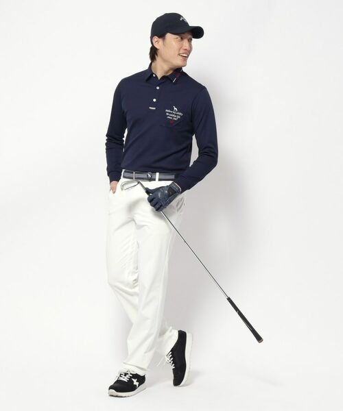 adabat / アダバット ポロシャツ | UVカット/吸水速乾 ポケットエンブロイ長袖ポロシャツ | 詳細13