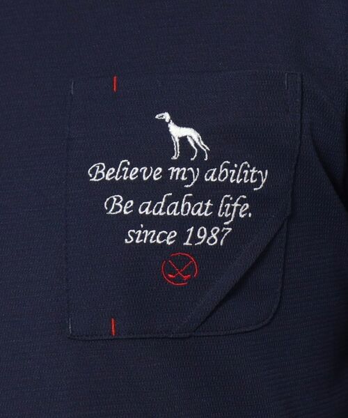 adabat / アダバット ポロシャツ | UVカット/吸水速乾 ポケットエンブロイ長袖ポロシャツ | 詳細14