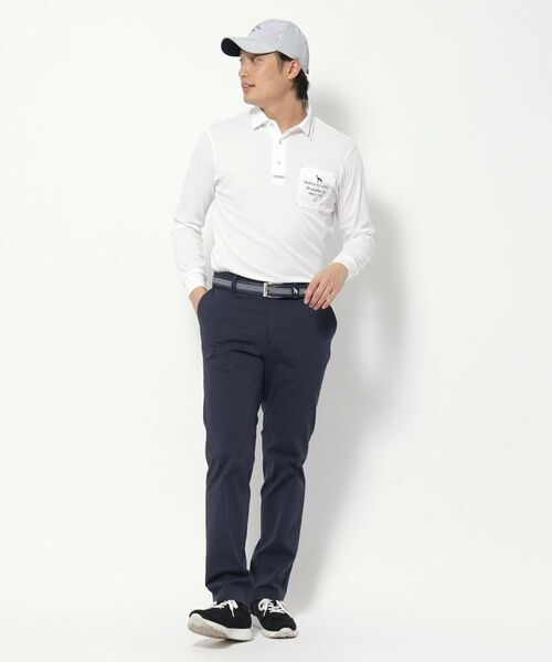 adabat / アダバット ポロシャツ | UVカット/吸水速乾 ポケットエンブロイ長袖ポロシャツ | 詳細3