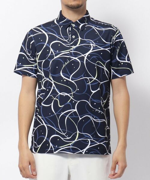 adabat / アダバット ポロシャツ | UVカット/吸水速乾 ドローイングプリントポロシャツ | 詳細10