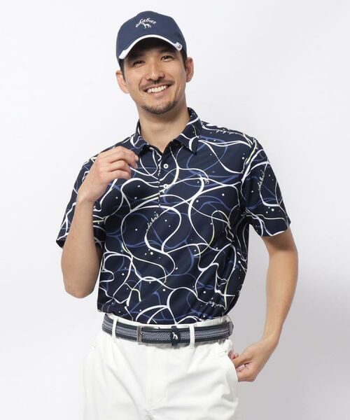 adabat / アダバット ポロシャツ | UVカット/吸水速乾 ドローイングプリントポロシャツ | 詳細16