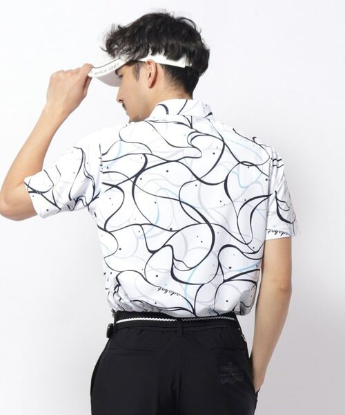 adabat / アダバット ポロシャツ | UVカット/吸水速乾 ドローイングプリントポロシャツ | 詳細2