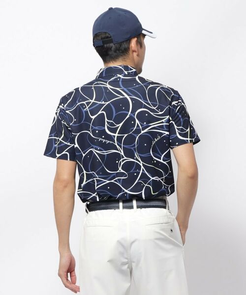 adabat / アダバット ポロシャツ | UVカット/吸水速乾 ドローイングプリントポロシャツ | 詳細6