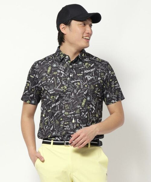 adabat / アダバット ポロシャツ | UVカット/吸水速乾 クールコアサマープリントポロシャツ | 詳細1