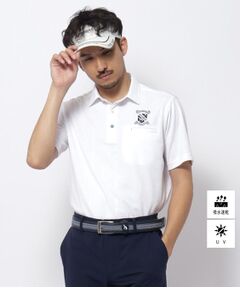 adabat / アダバット ポロシャツ | UVカット/吸水速乾 クールコアロゴチェックポロシャツ