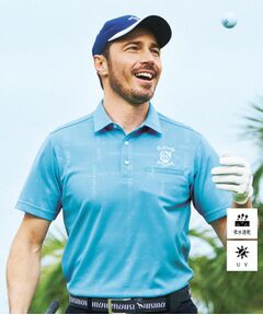 adabat / アダバット ポロシャツ | UVカット/吸水速乾 クールコアロゴチェックポロシャツ