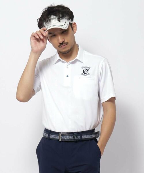 adabat / アダバット ポロシャツ | UVカット/吸水速乾 クールコアロゴチェックポロシャツ | 詳細1