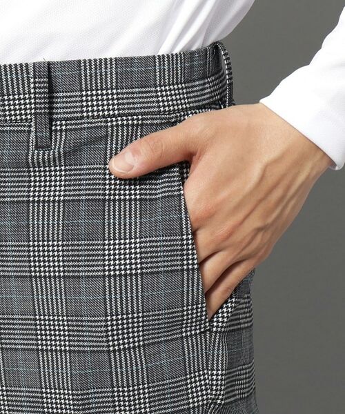 adabat / アダバット パンツ | 【新レーベル ADABAT NAVY】接触冷感 クールタッチグレンチェックプリントパンツ | 詳細13