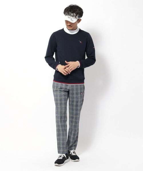 adabat / アダバット パンツ | 【新レーベル ADABAT NAVY】接触冷感 クールタッチグレンチェックプリントパンツ | 詳細6