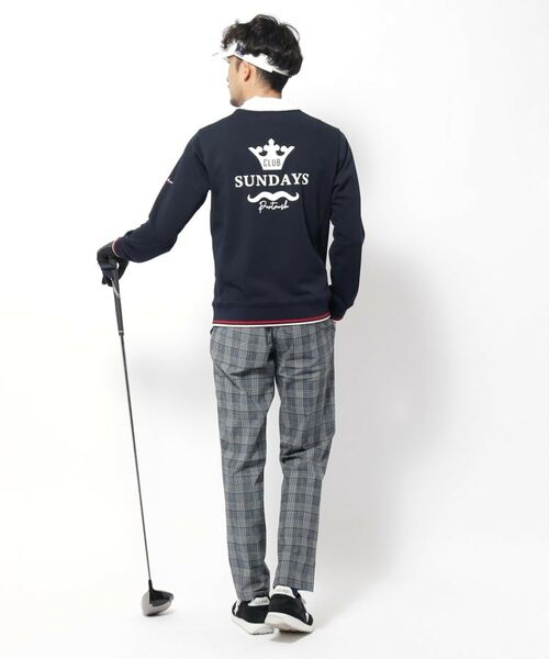 adabat / アダバット パンツ | 【新レーベル ADABAT NAVY】接触冷感 クールタッチグレンチェックプリントパンツ | 詳細7