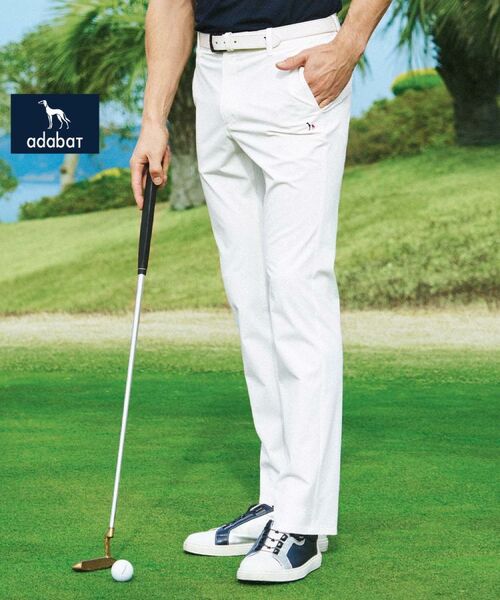 adabat/アダバット 【新レーベル ADABAT NAVY】ストレッチホワイトパンツ ホワイト(002) 46(S) adabat/アダバット 【新レーベル ADABAT NAVY】ストレッチホワイトパンツ ホワイト(002) 46(S)