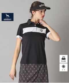 adabat / アダバット ポロシャツ | 【新レーベル ADABAT NAVY】UVカット/吸水速乾 カラーブロックポロシャツ