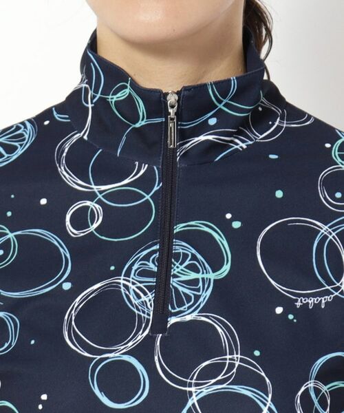 adabat / アダバット カットソー | UVカット/吸水速乾 バブルプリントハーフジッププルオーバー | 詳細13