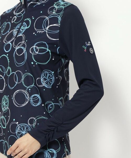 adabat / アダバット カットソー | UVカット/吸水速乾 バブルプリントハーフジッププルオーバー | 詳細14
