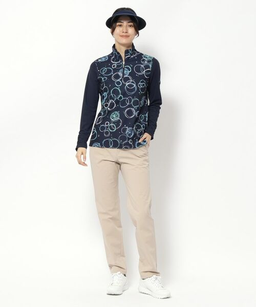 adabat / アダバット カットソー | UVカット/吸水速乾 バブルプリントハーフジッププルオーバー | 詳細7