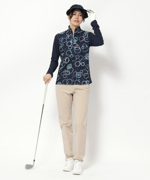 adabat / アダバット カットソー | UVカット/吸水速乾 バブルプリントハーフジッププルオーバー | 詳細8
