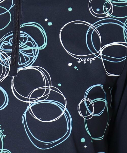 adabat / アダバット カットソー | UVカット/吸水速乾 バブルプリントハーフジッププルオーバー | 詳細9