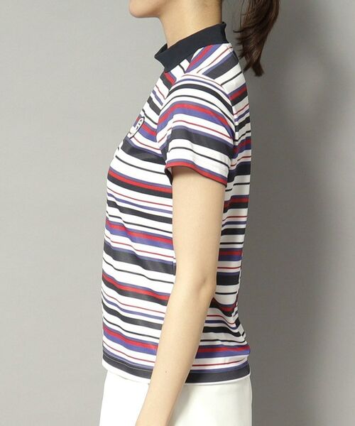 adabat / アダバット カットソー | 【新レーベル ADABAT NAVY】吸水速乾/接触冷感 マルチボーダーモックネックT | 詳細24