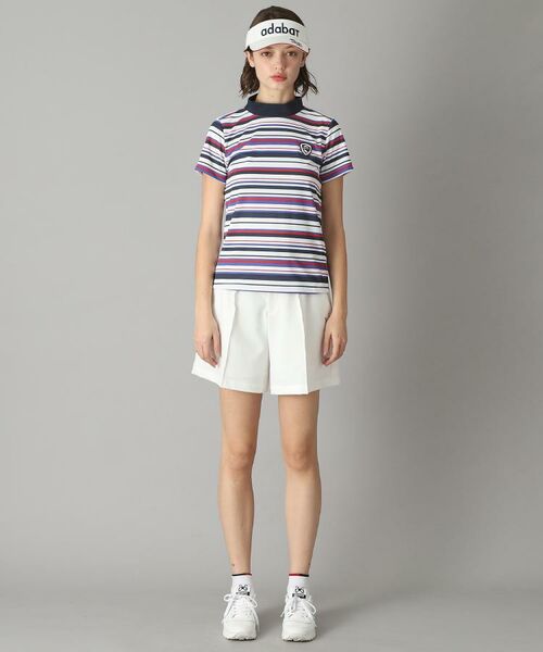 adabat / アダバット カットソー | 【新レーベル ADABAT NAVY】吸水速乾/接触冷感 マルチボーダーモックネックT | 詳細29