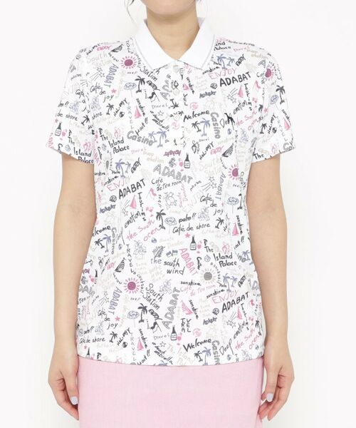 adabat / アダバット ポロシャツ | UVカット/吸水速乾 クールコアサマープリントポロシャツ | 詳細15