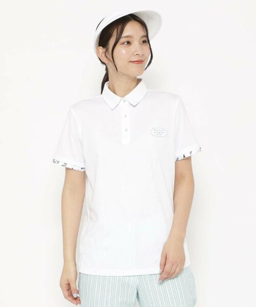 adabat / アダバット ポロシャツ | UVカット/吸水速乾 クールコアロゴチェックポロシャツ | 詳細1