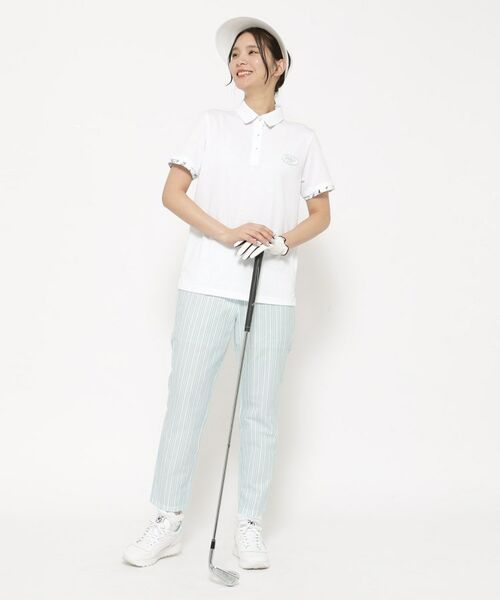 adabat / アダバット ポロシャツ | UVカット/吸水速乾 クールコアロゴチェックポロシャツ | 詳細4