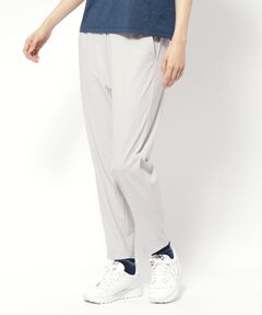 coco 未使用品 アダバット adabat レディース パンツ 38(M) ワインレッド ストレッチ シンプル ギンガムチェック サッカー素材アンクル丈パンツ（6～9分丈
