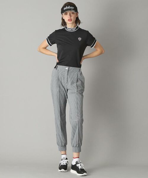adabat / アダバット ショート・ハーフ・半端丈パンツ | 【新レーベル ADABAT NAVY】接触冷感 ハウンドトゥーススリムジョガー | 詳細4