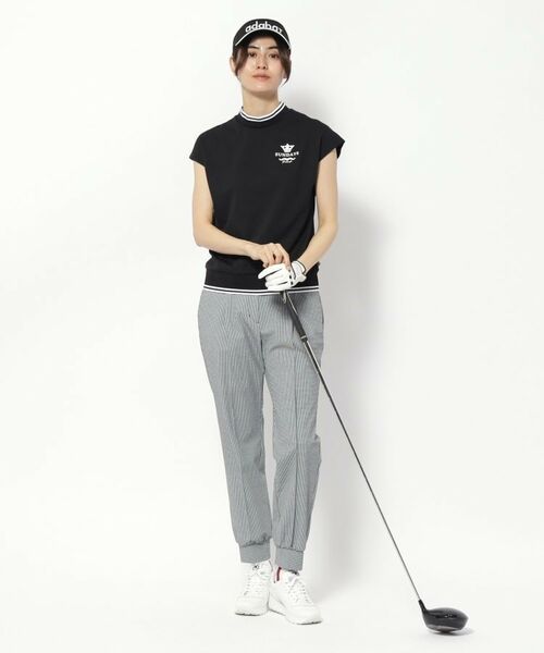 adabat / アダバット ショート・ハーフ・半端丈パンツ | 【新レーベル ADABAT NAVY】接触冷感 ハウンドトゥーススリムジョガー | 詳細9