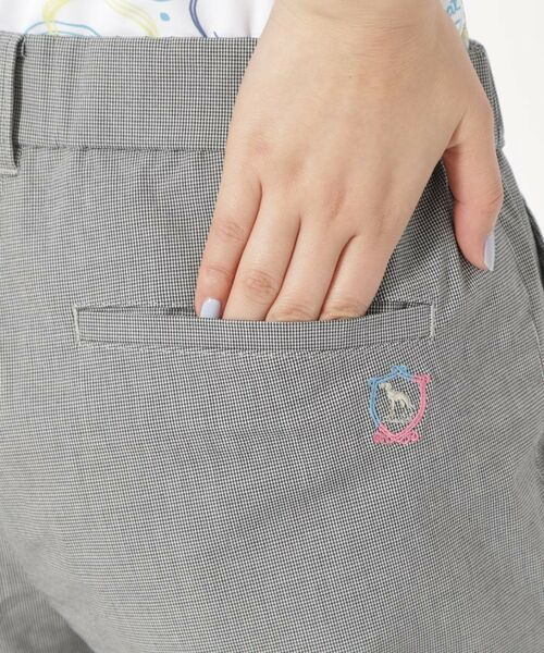 adabat / アダバット ショート・ハーフ・半端丈パンツ | 接触冷感 クールタッチ千鳥クロップドパンツ | 詳細12