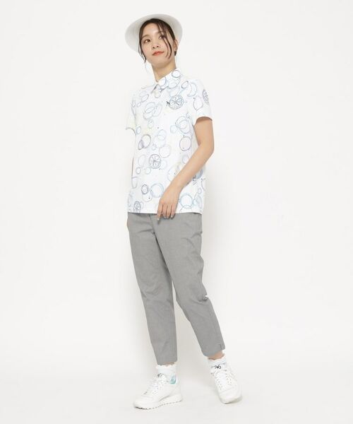 adabat / アダバット ショート・ハーフ・半端丈パンツ | 接触冷感 クールタッチ千鳥クロップドパンツ | 詳細3