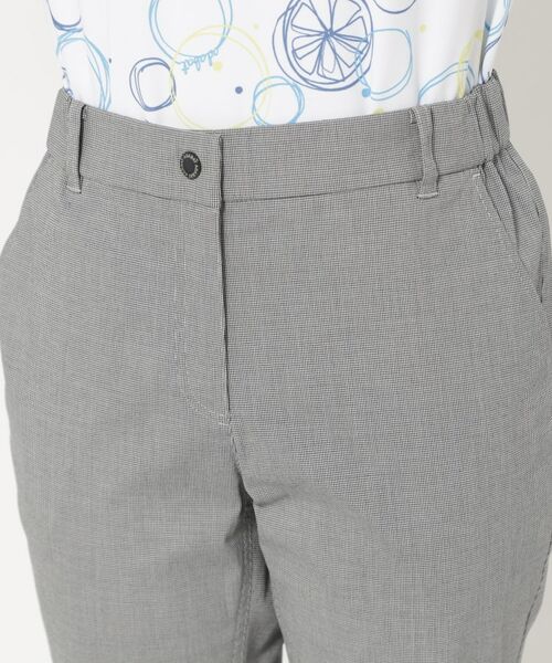 adabat / アダバット ショート・ハーフ・半端丈パンツ | 接触冷感 クールタッチ千鳥クロップドパンツ | 詳細9